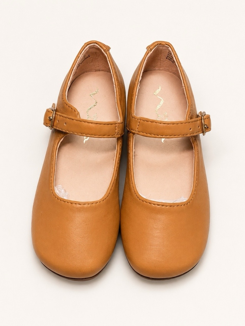 NWT Nina Bonnett Tan Leather Mary Jane Shoes Toddler 7.5 EU 24